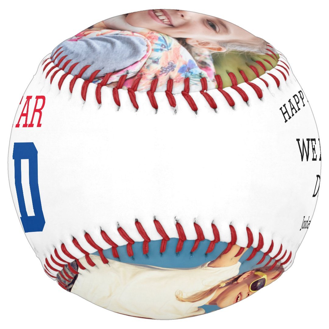 ALL STAR DAD Two Photo Personalized Fathers Day Softball