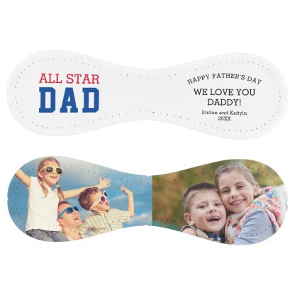 ALL STAR DAD Two Photo Personalized Fathers Day Softball