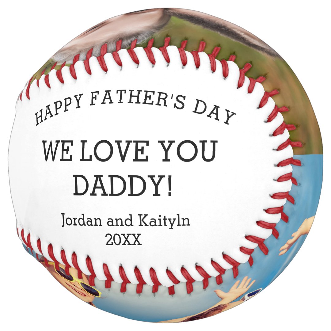 ALL STAR DAD Two Photo Personalized Fathers Day Softball