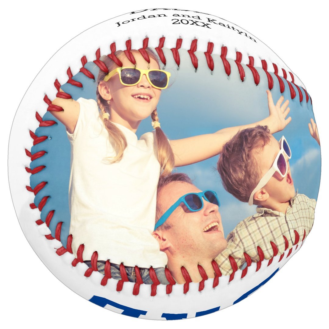 ALL STAR DAD Two Photo Personalized Fathers Day Softball