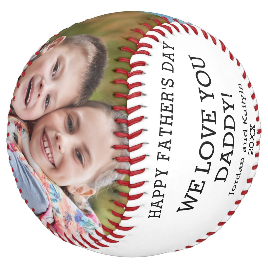 ALL STAR DAD Two Photo Personalized Fathers Day Softball