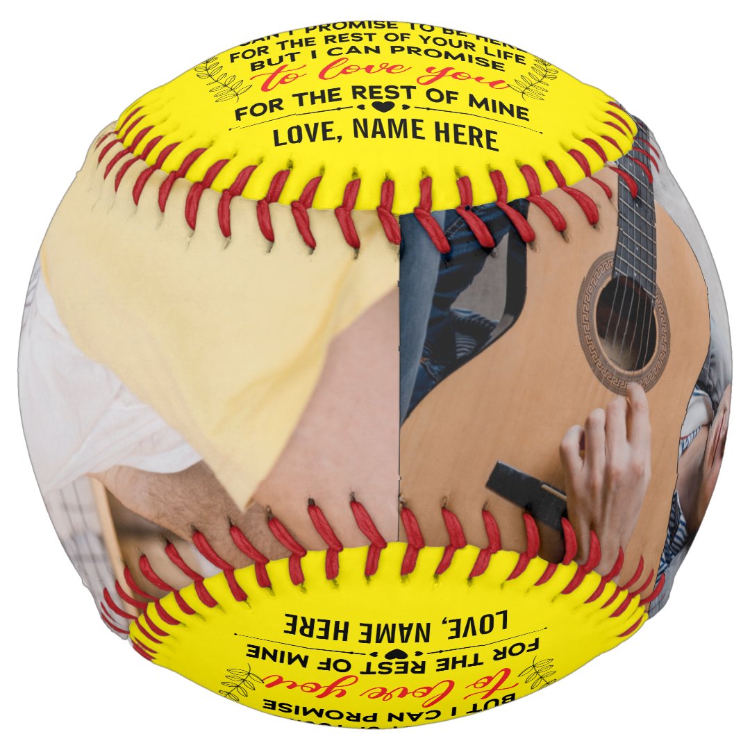 To My Son From Dad or Mom Quote & Custom 2 Photos Softball