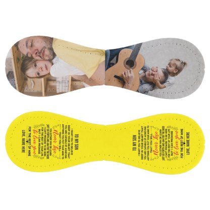 To My Son From Dad or Mom Quote & Custom 2 Photos Softball