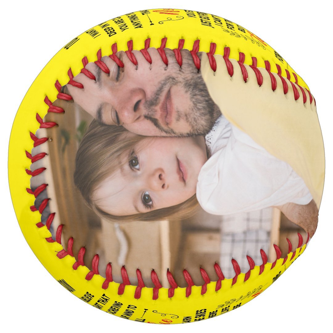 To My Son From Dad or Mom Quote & Custom 2 Photos Softball