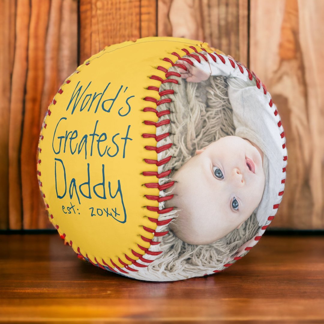 Personalized One Of A Kind Custom Made Fathers Day Softball
