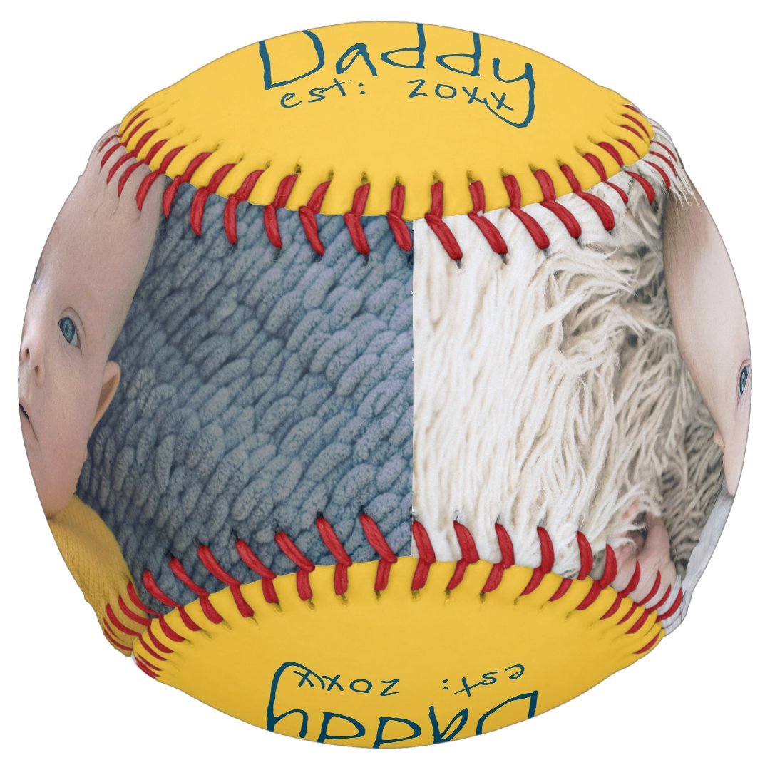 Personalized One Of A Kind Custom Made Fathers Day Softball