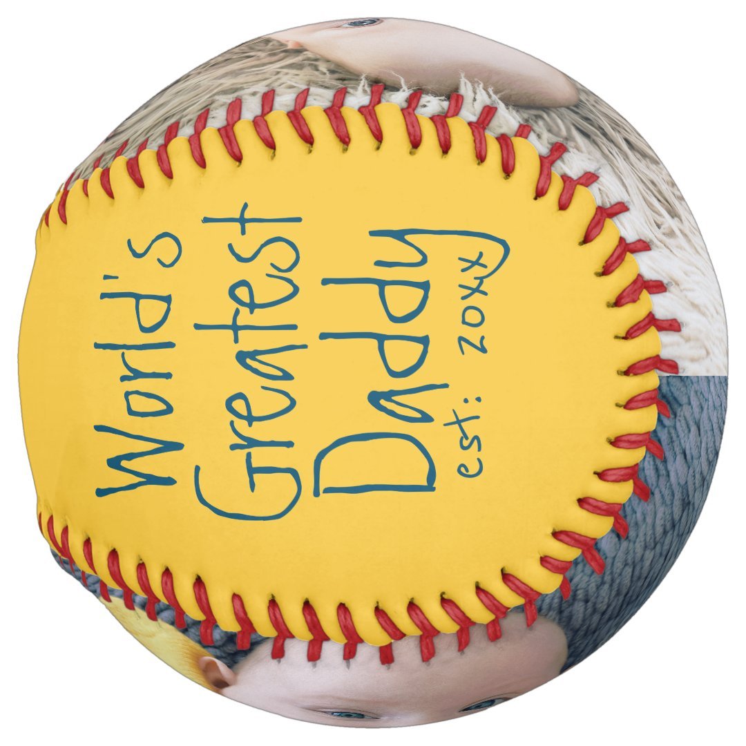 Personalized One Of A Kind Custom Made Fathers Day Softball