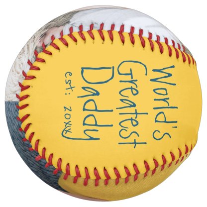 Personalized One Of A Kind Custom Made Fathers Day Softball