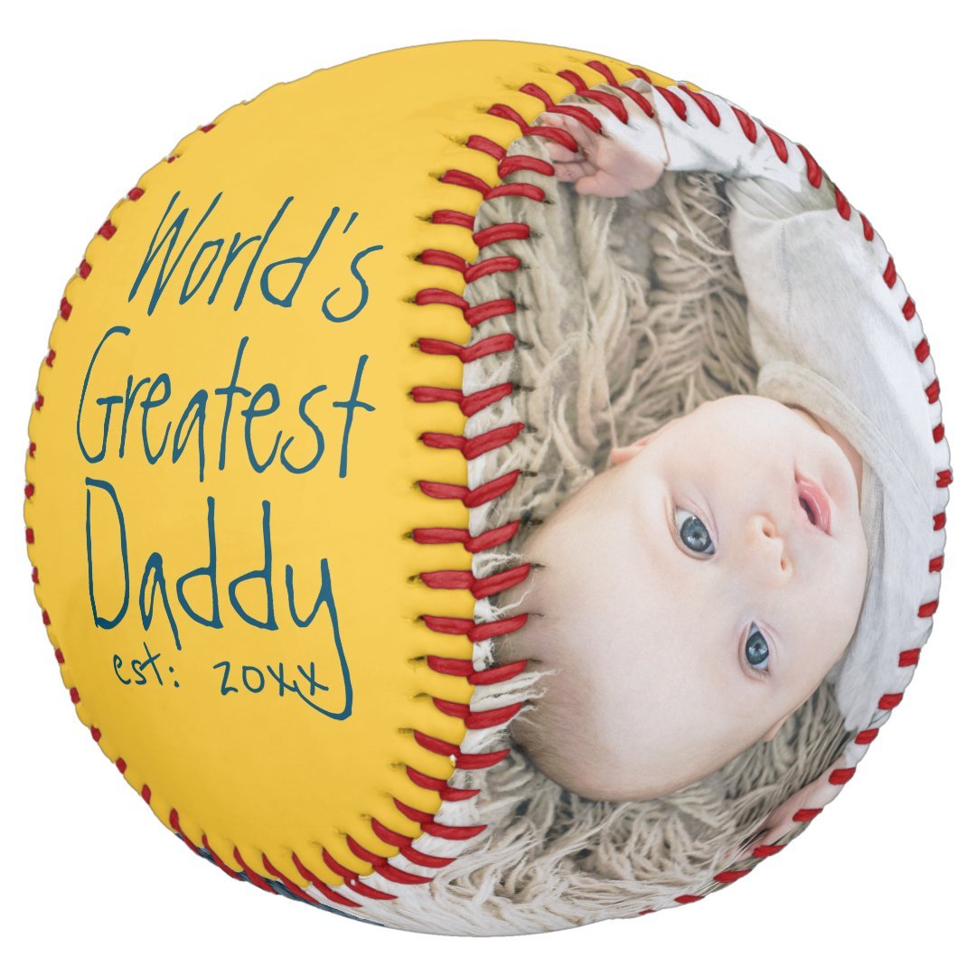 Personalized One Of A Kind Custom Made Fathers Day Softball