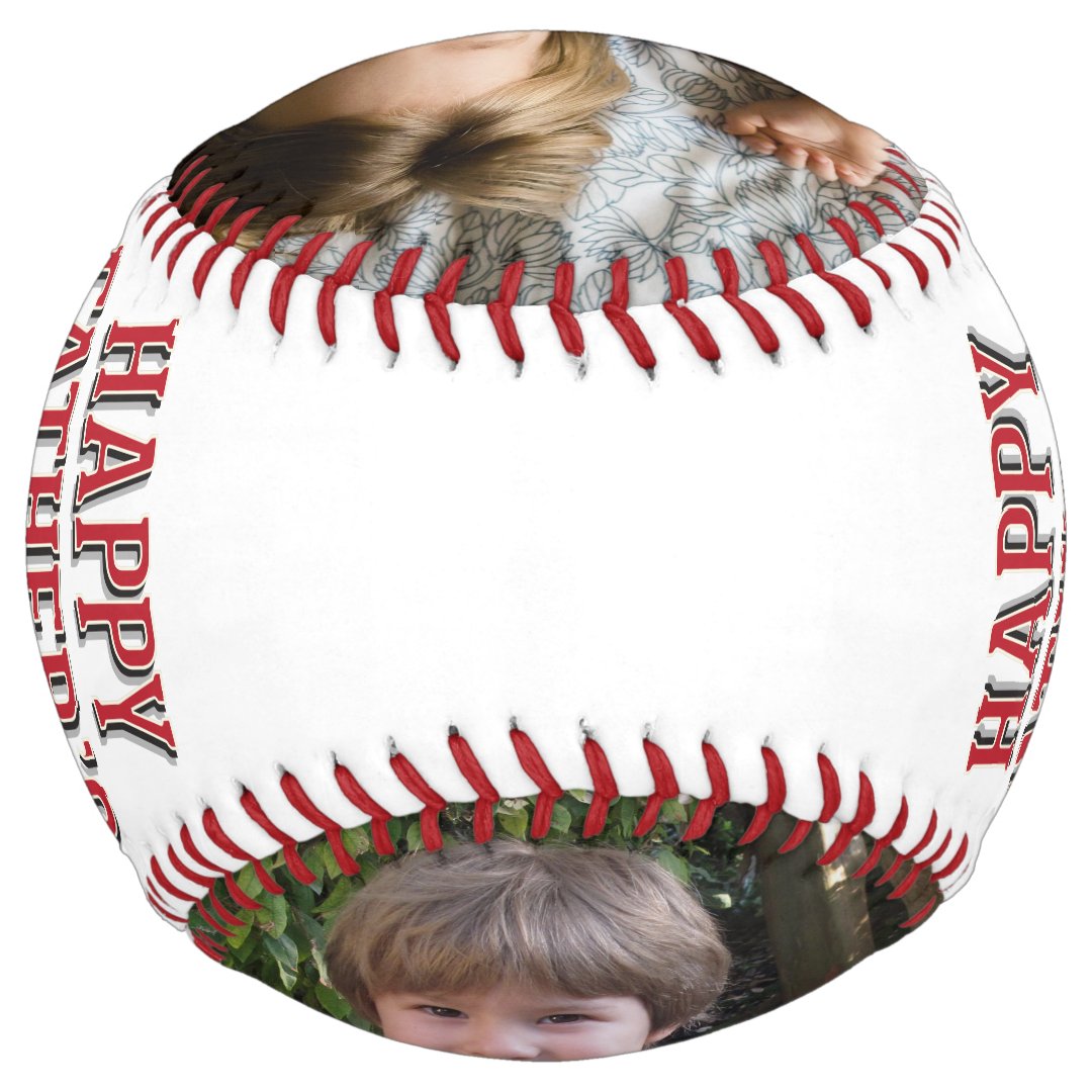 Photo Collage Happy Father's Day Softball