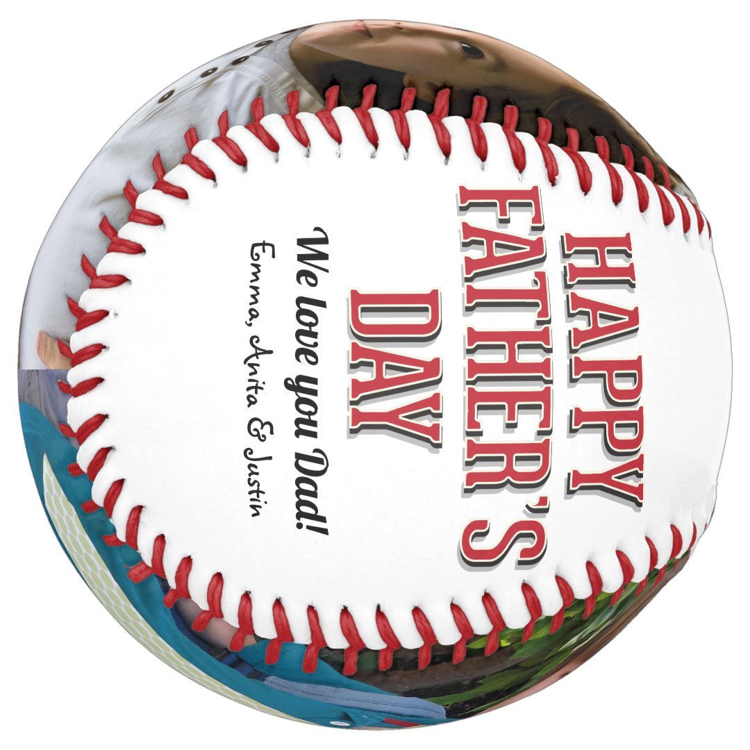 Photo Collage Happy Father's Day Softball