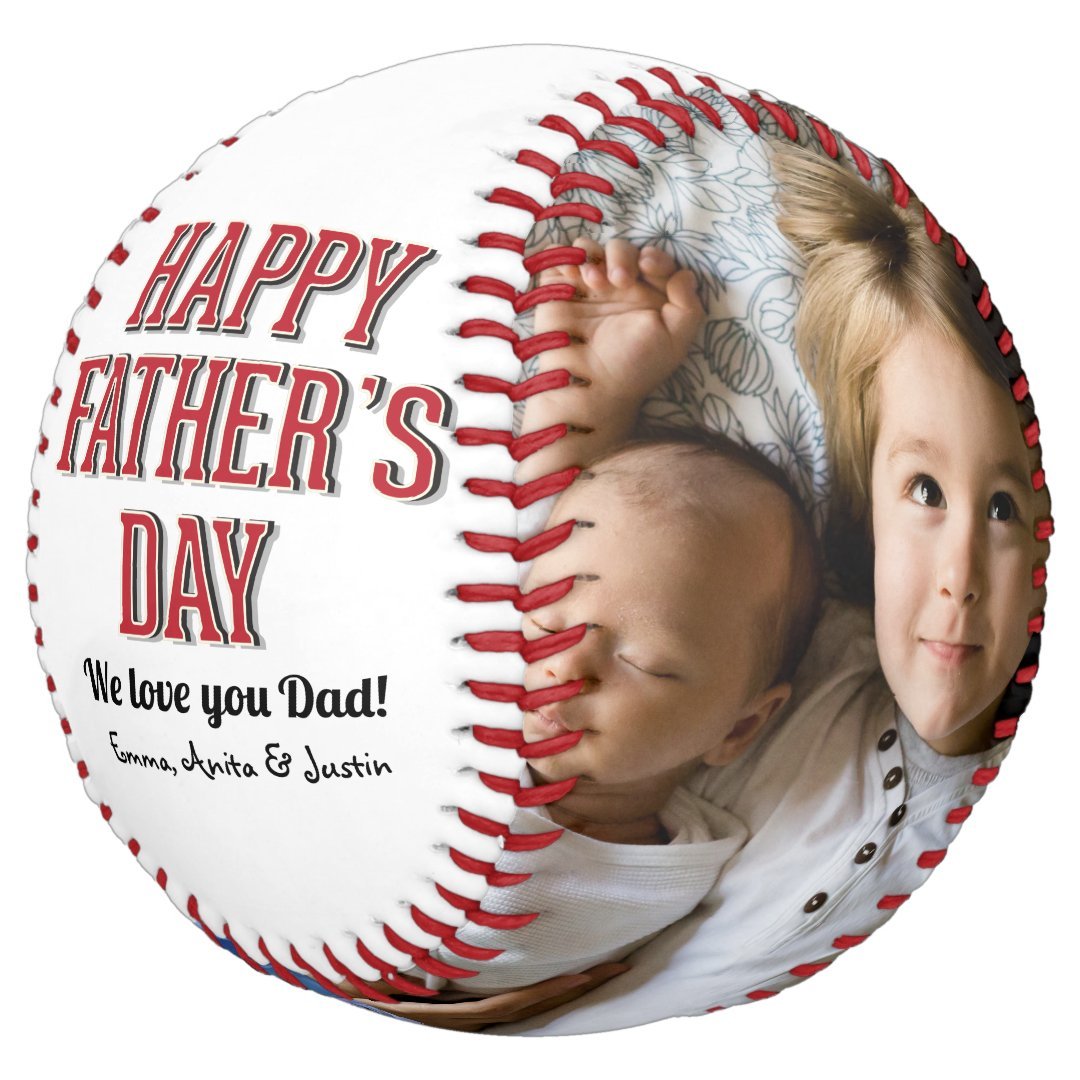 Photo Collage Happy Father's Day Softball