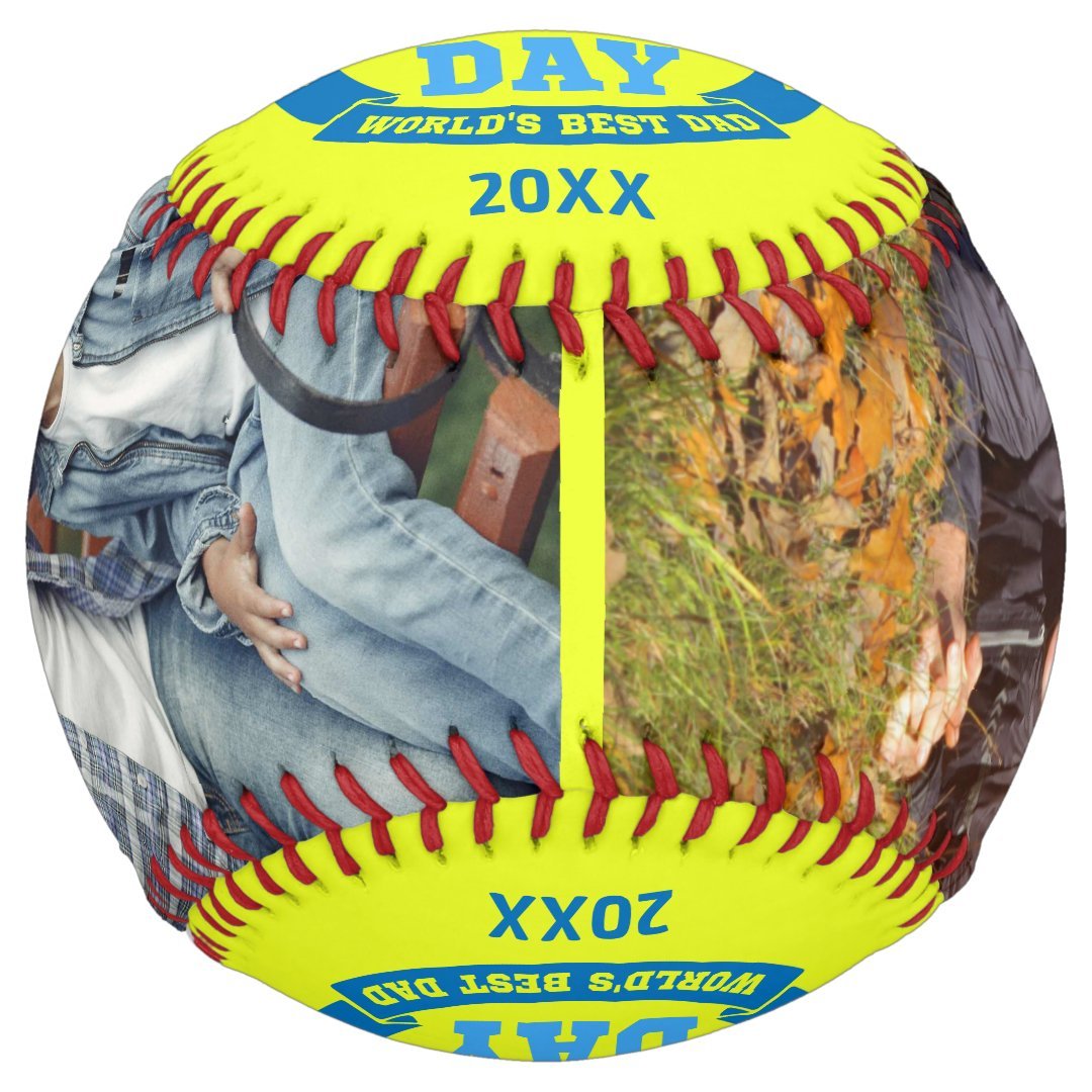 Happy Father's Day Best Dad | Personalized Photos Softball