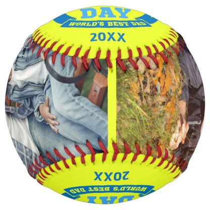 Happy Father's Day Best Dad | Personalized Photos Softball