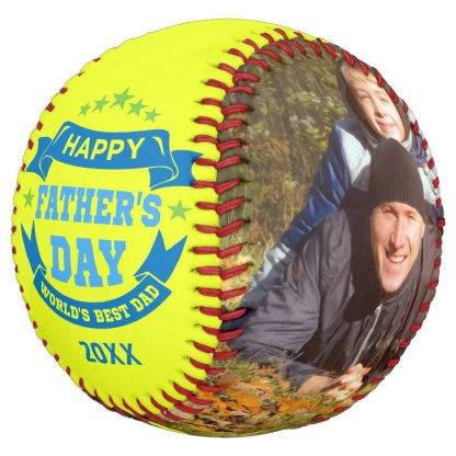 Happy Father's Day Best Dad | Personalized Photos Softball