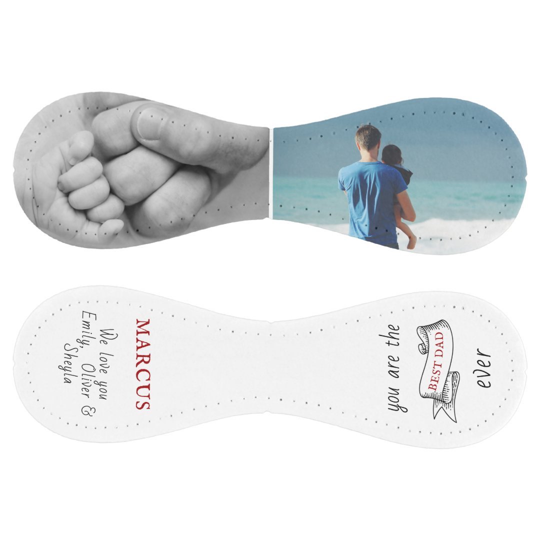 Best Dad Ever Ribbon Father's Day Photo Collage Softball