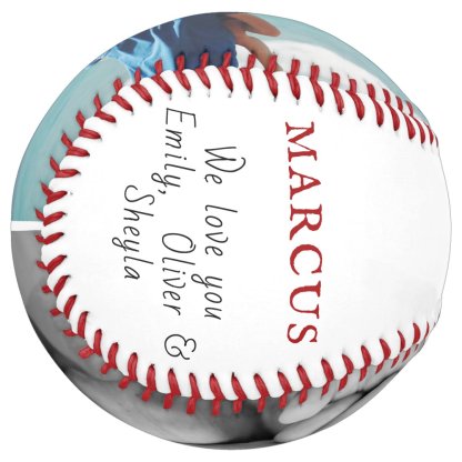 Best Dad Ever Ribbon Father's Day Photo Collage Softball