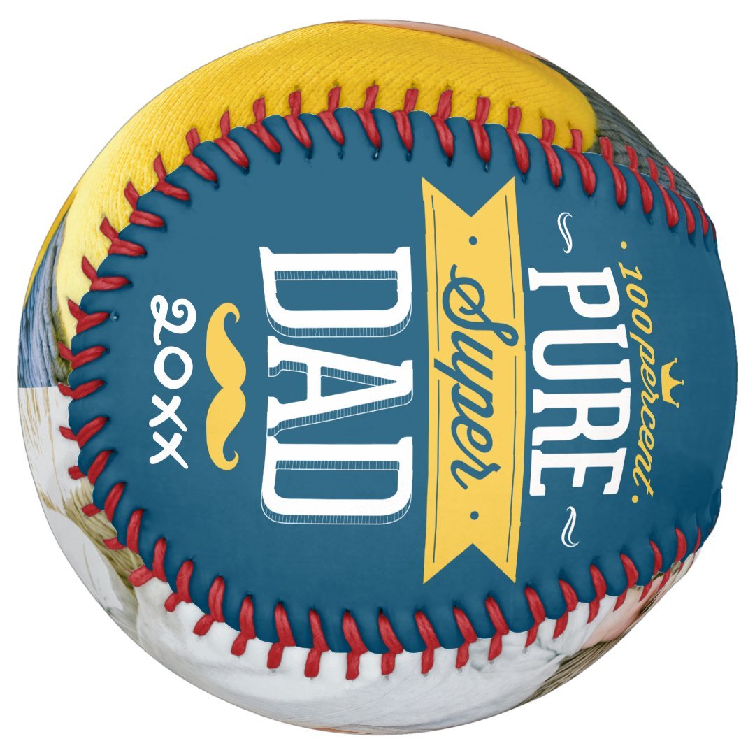 Fathers Day Personalized Pure Super Dad Softball