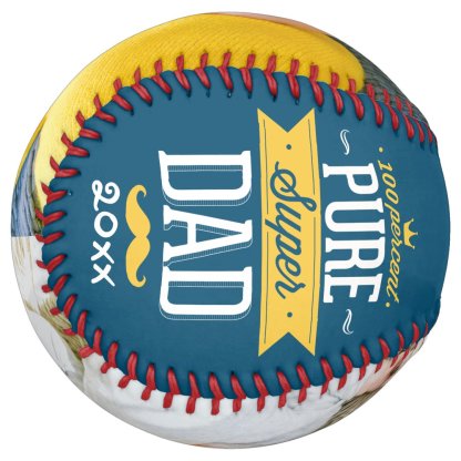 Fathers Day Personalized Pure Super Dad Softball