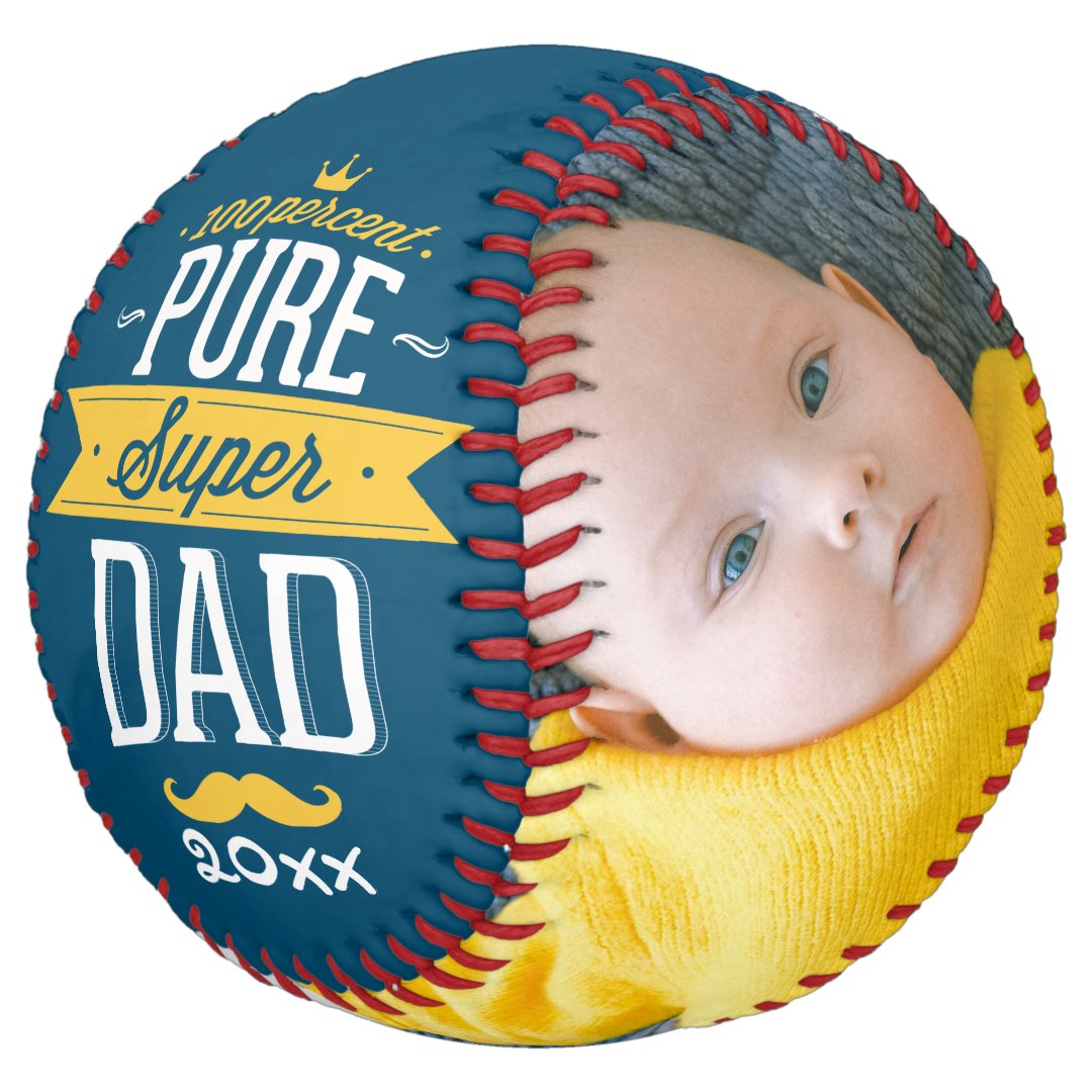 Fathers Day Personalized Pure Super Dad Softball