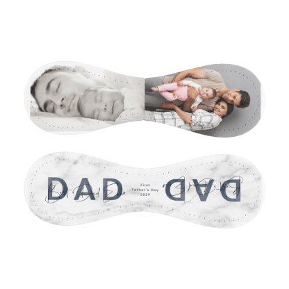 Dusty Blue Best Dad Ever First Fathers Day Photo Baseball