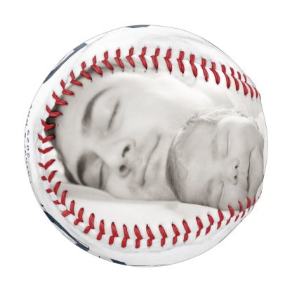 Dusty Blue Best Dad Ever First Fathers Day Photo Baseball