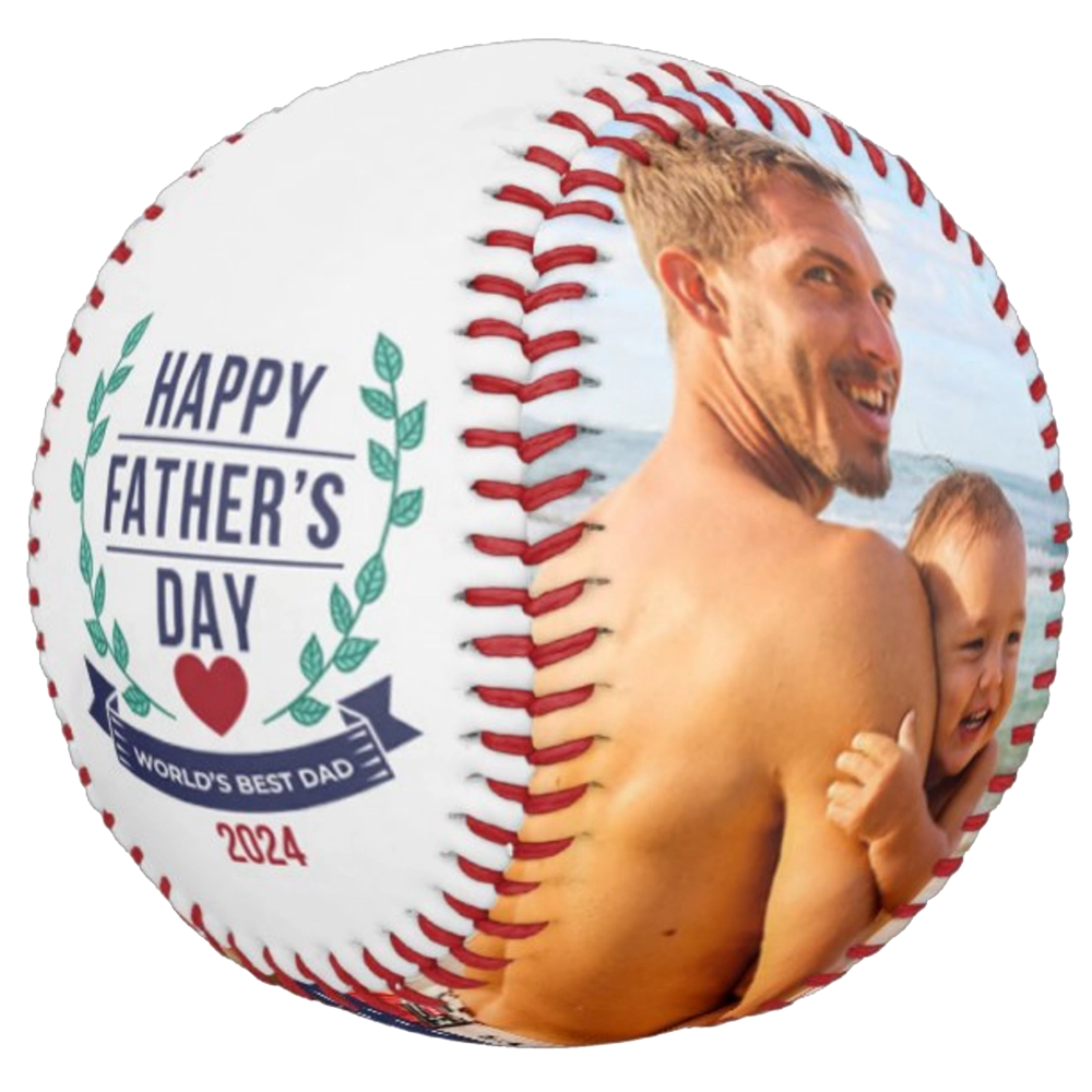 Custom Softball Fathers Day Gift - Emblem