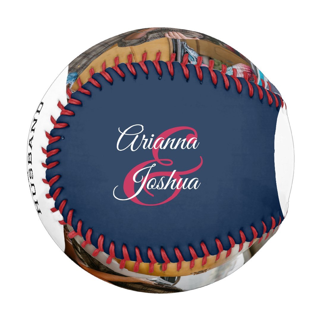 All Star Husband Two Photo Anniversary Baseball