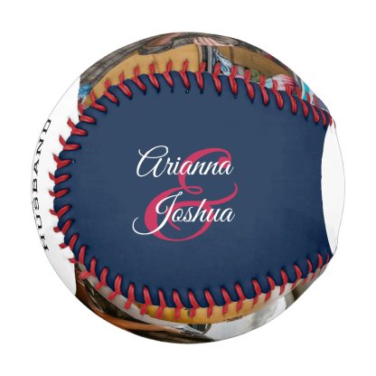 All Star Husband Two Photo Anniversary Baseball