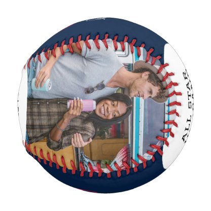 All Star Husband Two Photo Anniversary Baseball