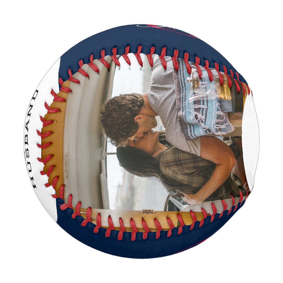 All Star Husband Two Photo Anniversary Baseball