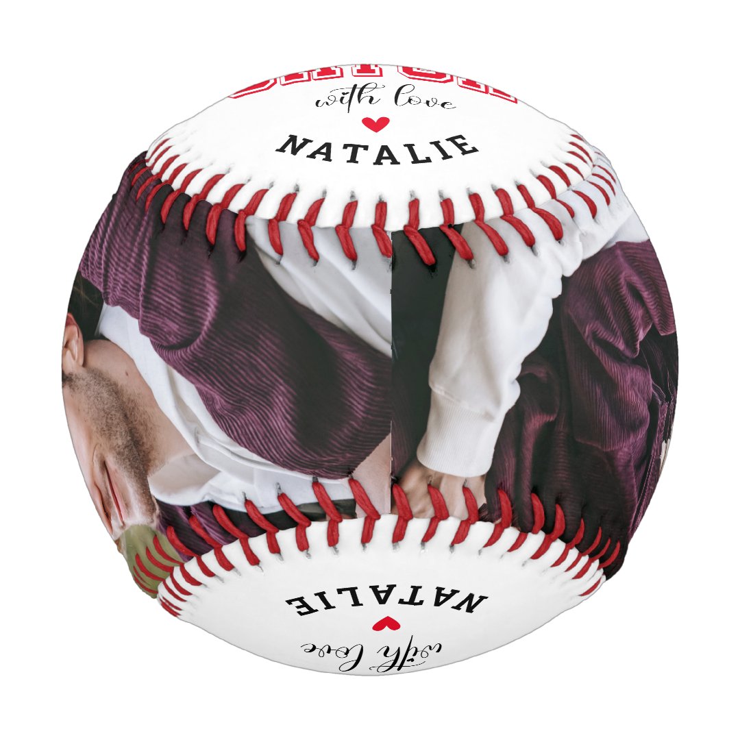 'You Are My Best Catch' Boyfriend Couple Photo Baseball