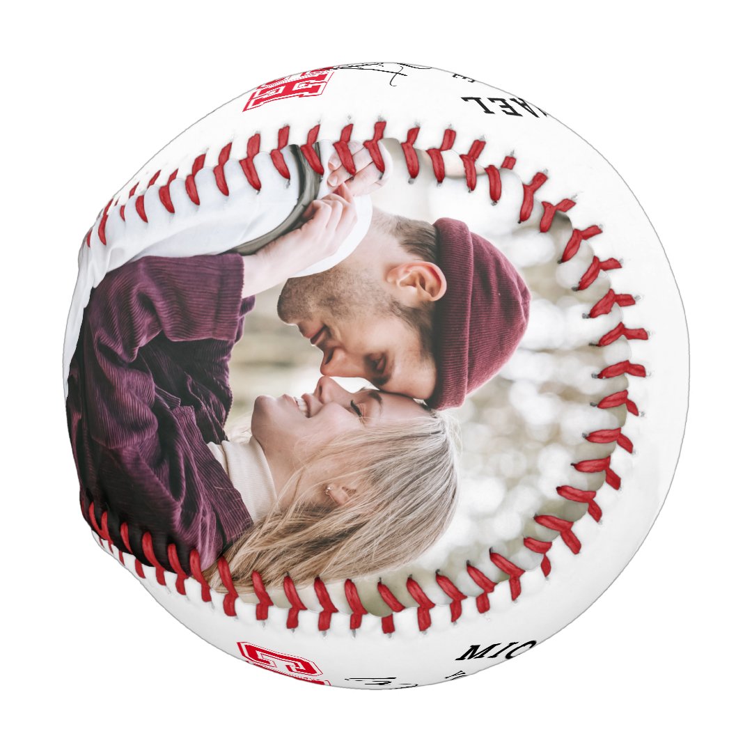 'You Are My Best Catch' Boyfriend Couple Photo Baseball