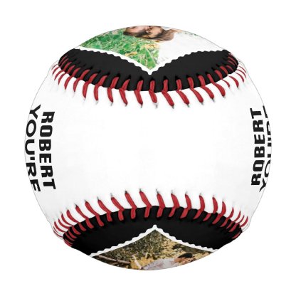 You're My Best Catch Custom Couples Names & Photo Baseball