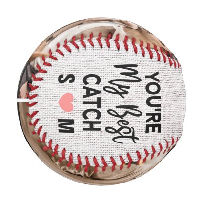 You're My Best Catch Couples 2 Photo Baseball