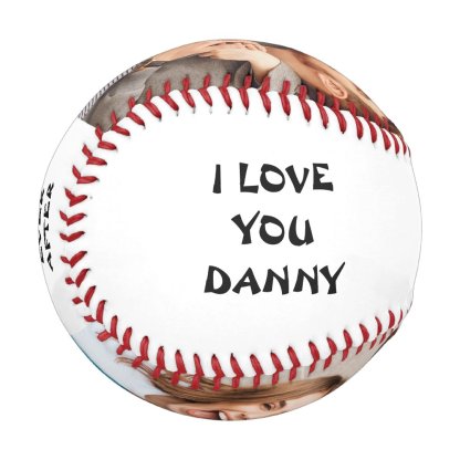 HUSBAND PERSONALIZED PHOTOS BASEBALL
