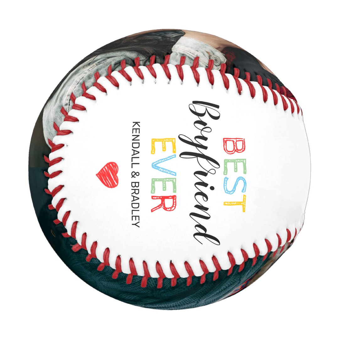 Best Boyfriend Ever Photo Baseball