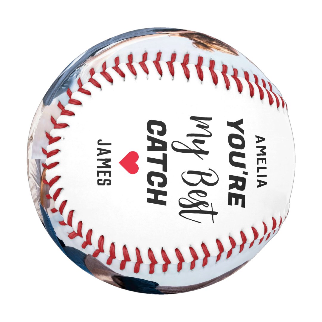 You're My Best Catch Couples 2 Photo & Script Names Baseball