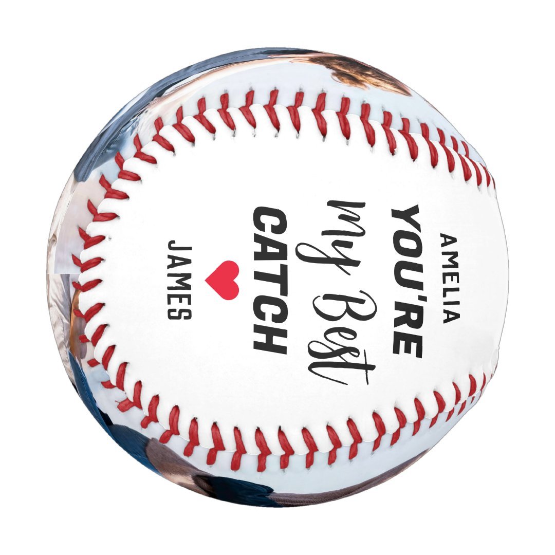 You're My Best Catch Couples 2 Photo & Script Names Baseball