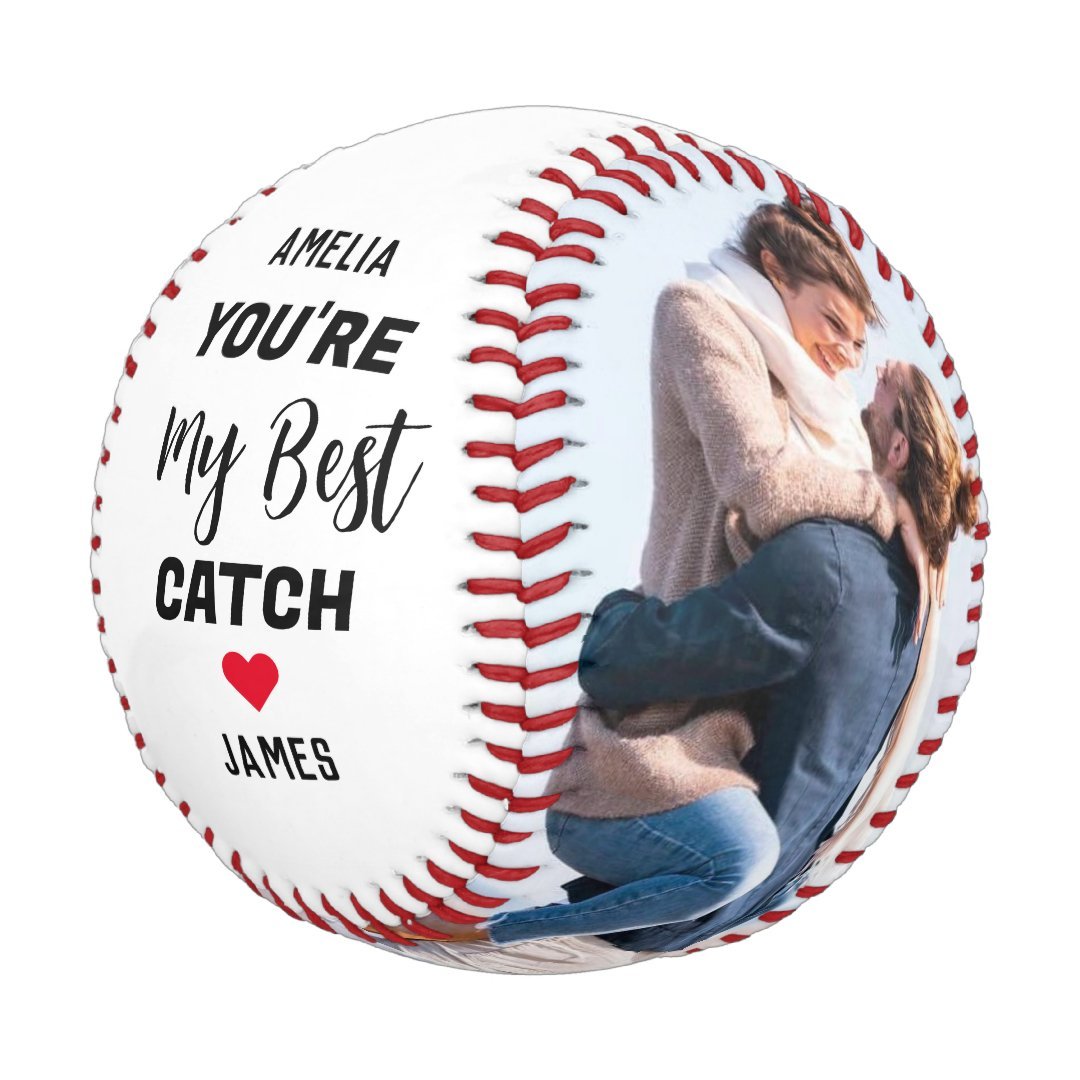 You're My Best Catch Couples 2 Photo & Script Names Baseball