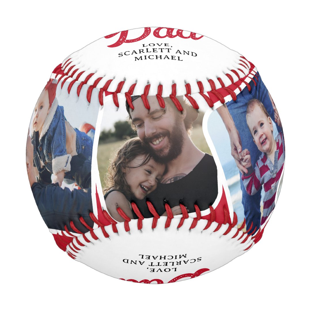 Homerun Dad Fathers Day Photo Collage Baseball