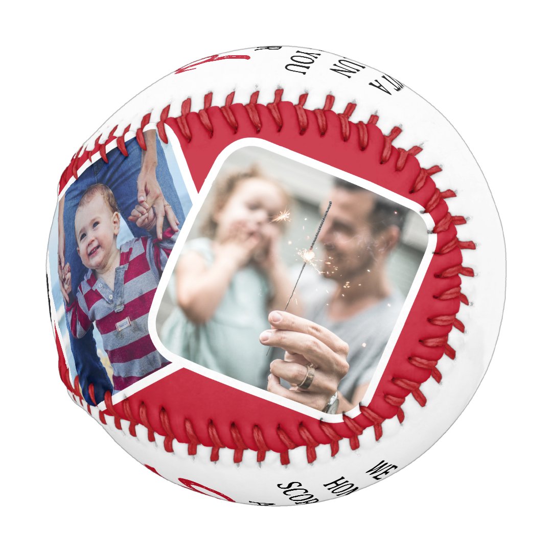 Homerun Dad Fathers Day Photo Collage Baseball