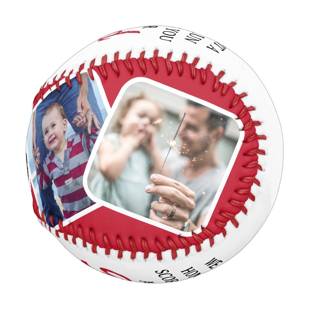Homerun Dad Fathers Day Photo Collage Baseball