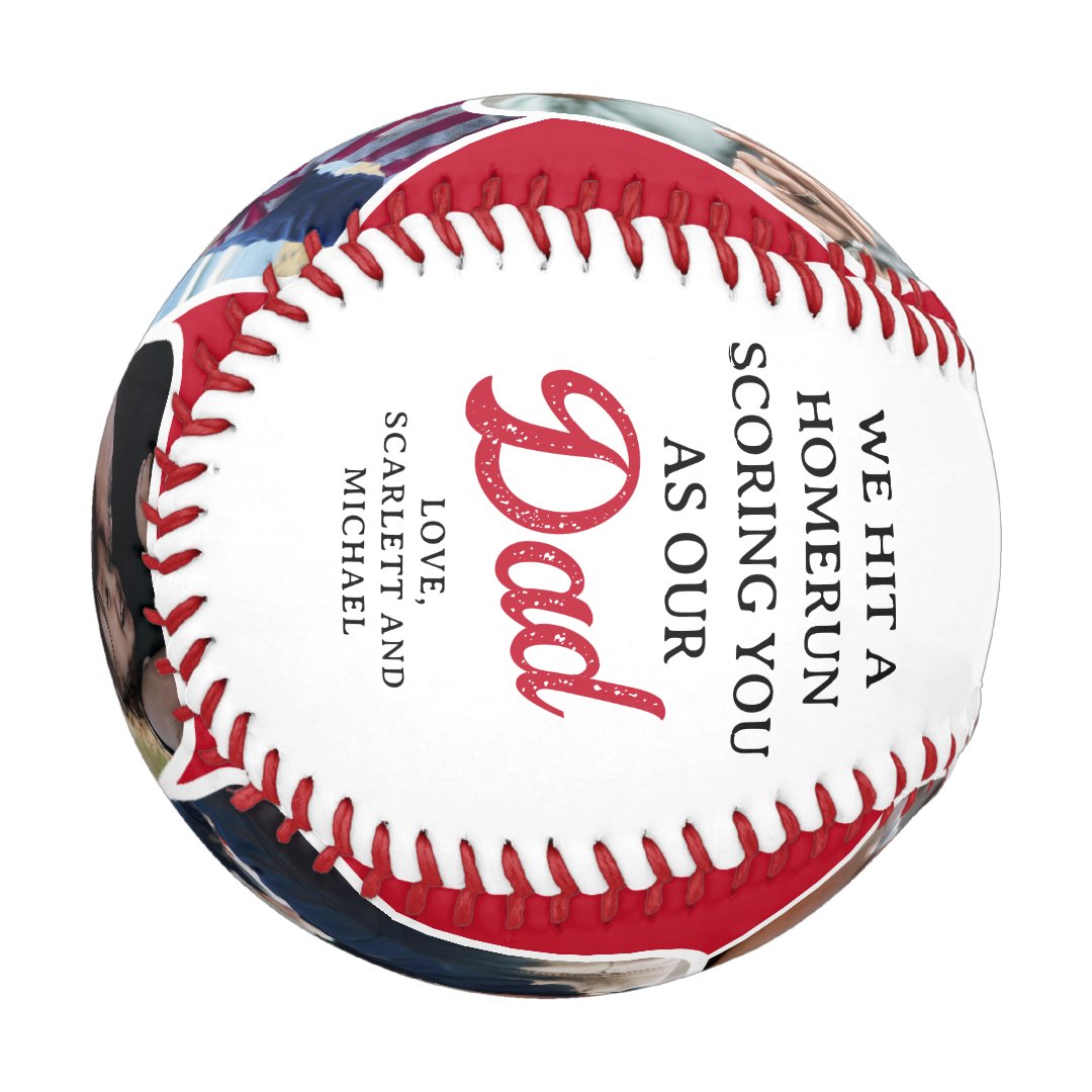 Homerun Dad Fathers Day Photo Collage Baseball