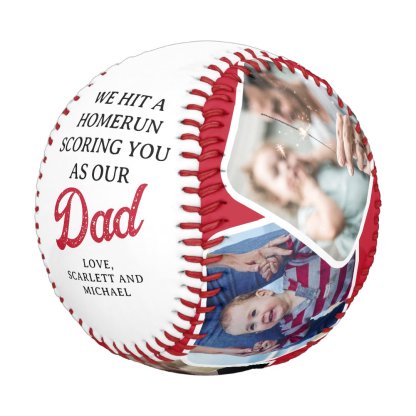 Homerun Dad Fathers Day Photo Collage Baseball