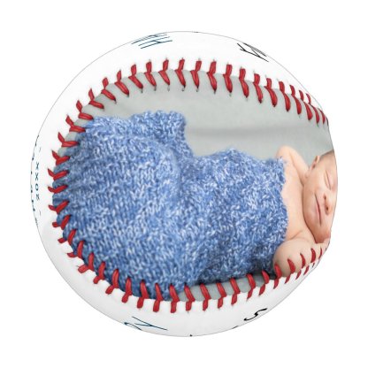 Cute 1st Father`s Day Pink Script 2 Photo Collage Baseball