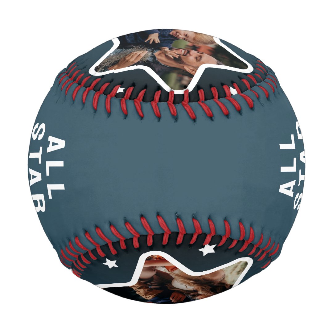 Star Dad Fathers Day Keepsake Photo Baseball
