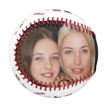 Thank you Best Mom Flower Mother's Day Photo Baseball