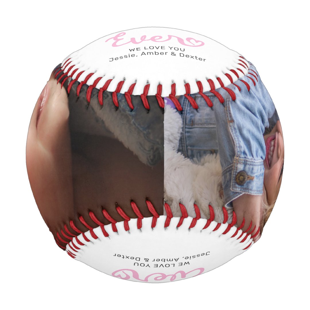 Best Mom Ever Photo Baseball