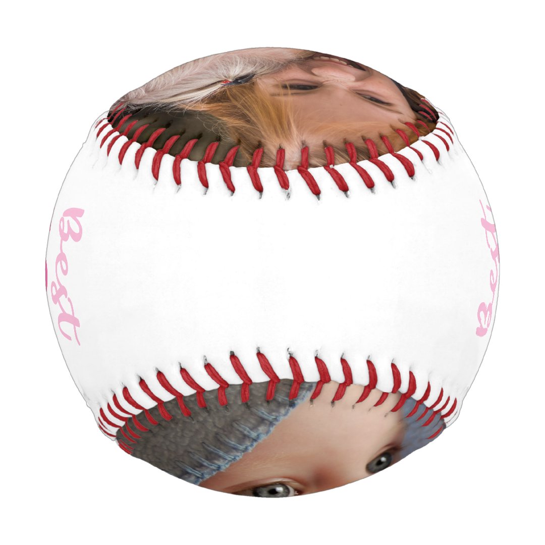 Best Mom Ever Photo Baseball